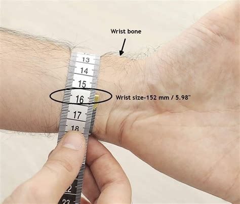 thick of test wrist|how to measure wrist frame.